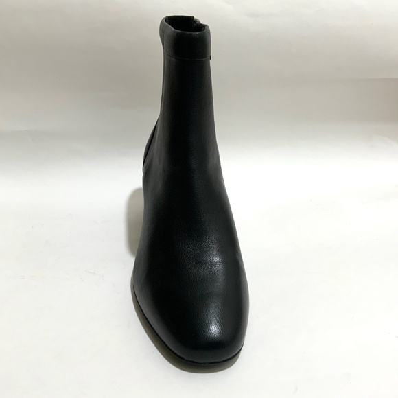 Clarks Un Cosmo Up Womens Black Leather Ankle Boots Zipper Block Heel Booties 9 - Picture 12 of 12